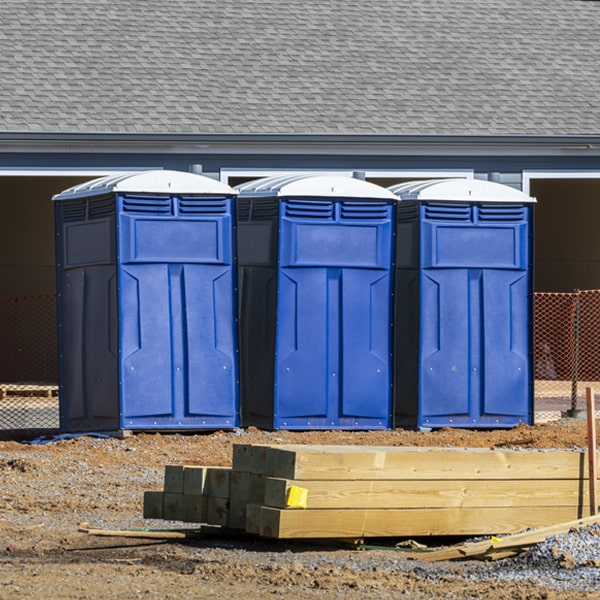 how can i report damages or issues with the portable restrooms during my rental period in East Greenwich